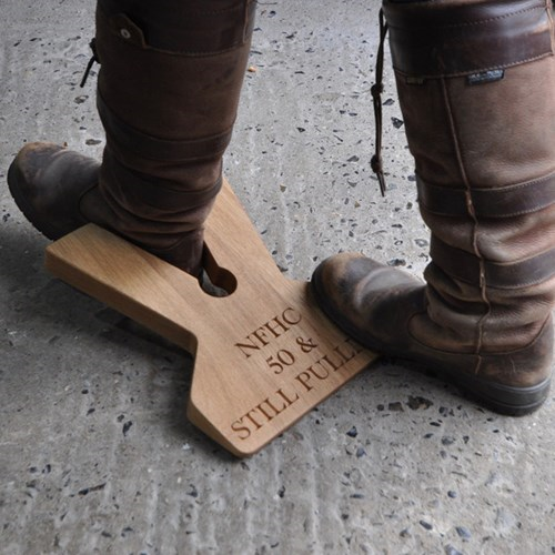 Personalised boot jack, 31 x 24 x 3.5cm, Oak-1