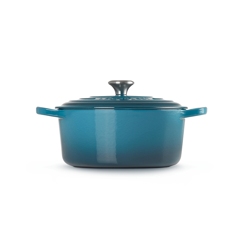 Signature Cast Iron Round casserole, Dia28cm - 6.7L, Deep Teal-4