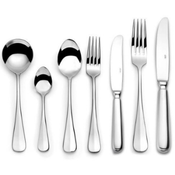 24 Piece Cutlery Set, Meridia, Solid Handle, Stainless Steel-0