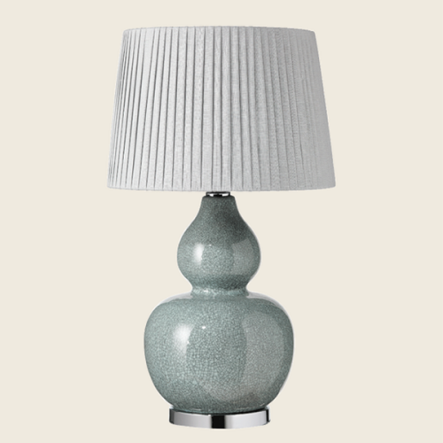 Calabash Table lamp (base only), H42 x D28cm, Pebble Ceramic-1