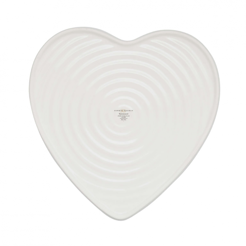 Mistletoe Heart Baking Dish, D25cm, White/Green-1