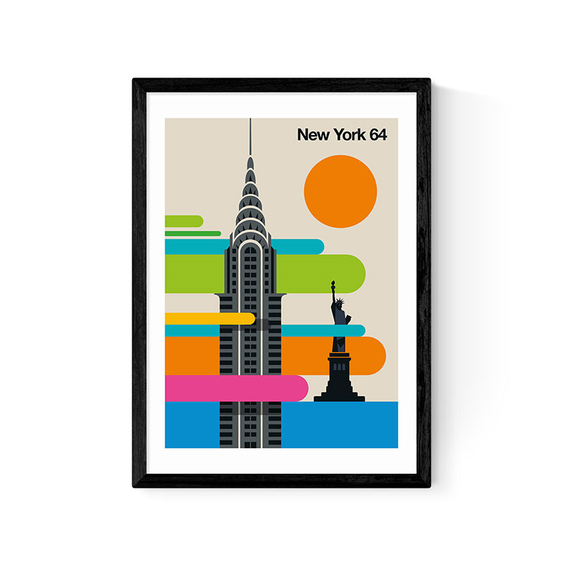 Bo Lundberg New York 64 Framed Print, 63 x 45cm, Multi-0