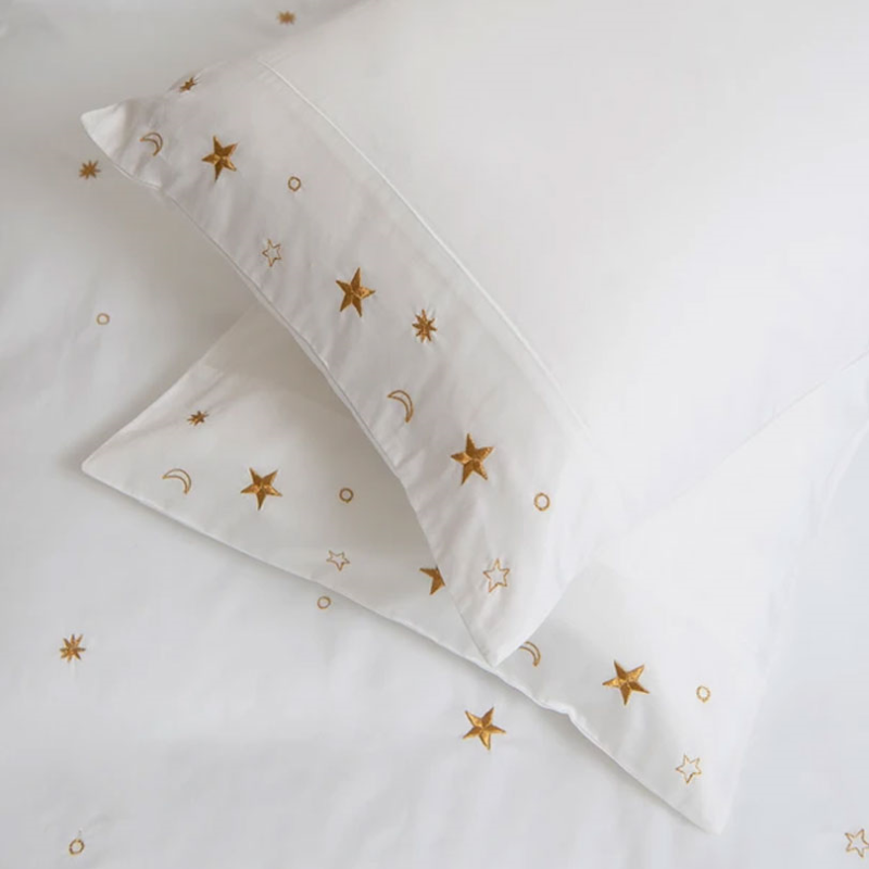 Constellations Pillowcase pair, White-0