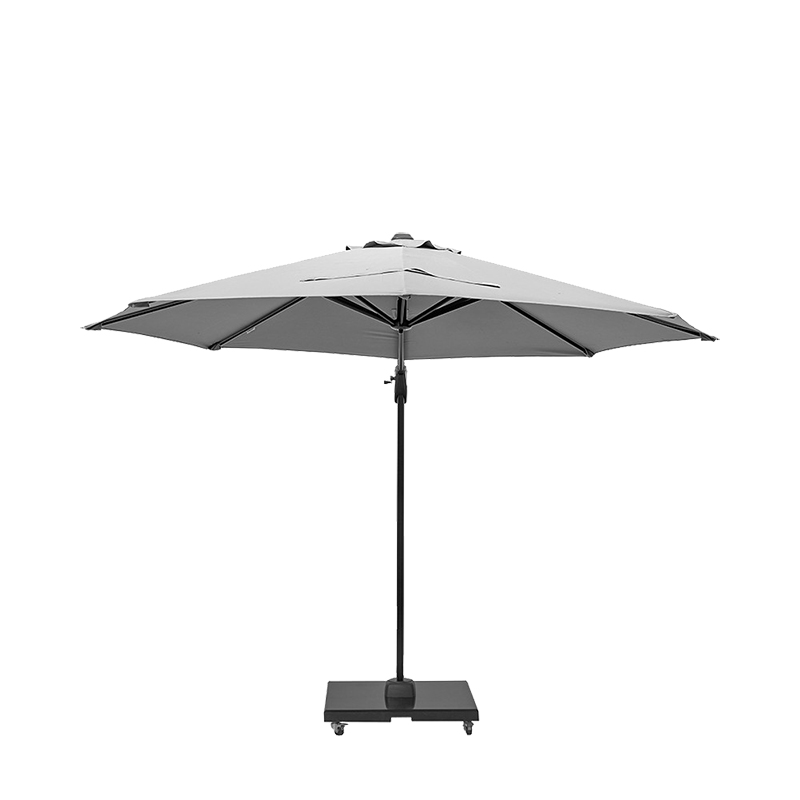 Voyager T1 Round Parasol, 3m, Luna Grey-2