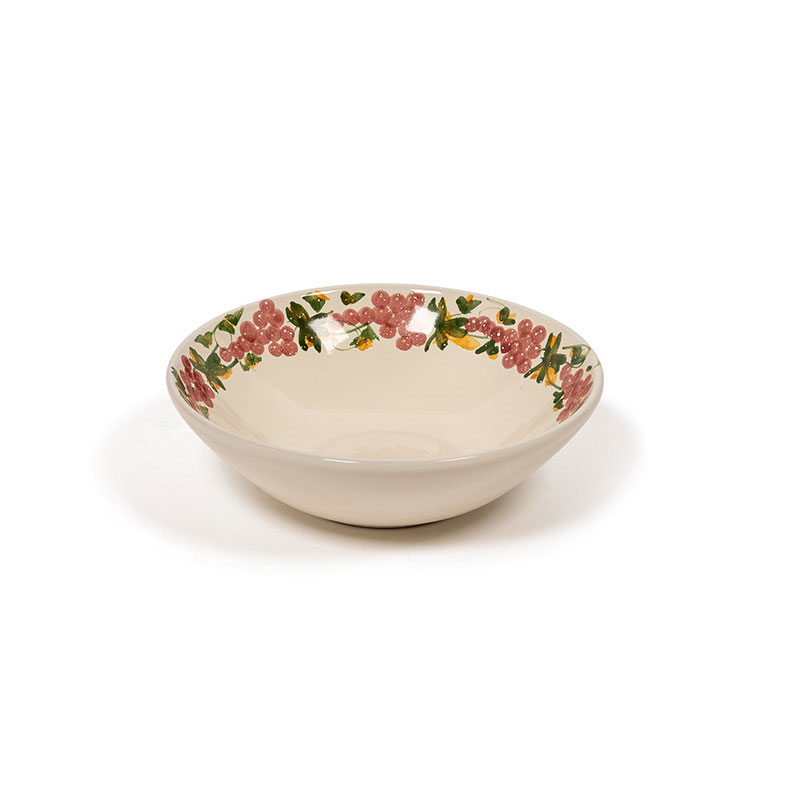 Vine Bowl, D23cm, Green and Pink-0