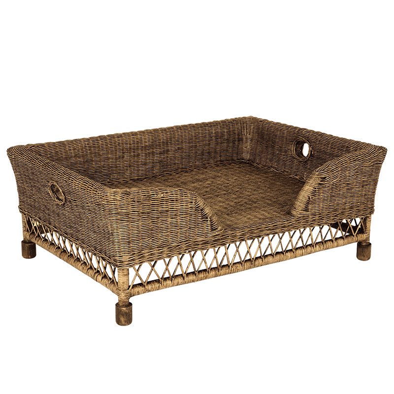 Mattaban Pet bed, W75 x D107 x H42cm, Rattan-0