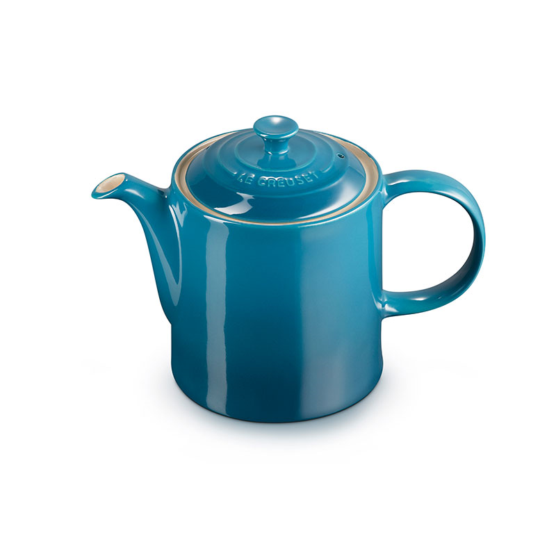 Le Creuset Stoneware Grand Teapot Deep Teal-0