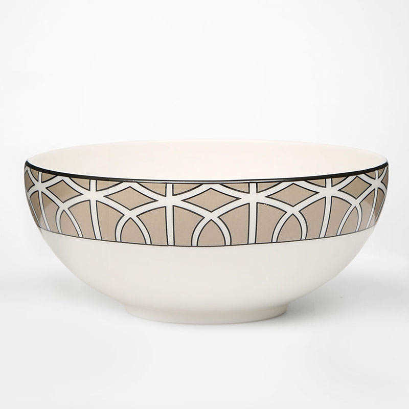 Loop Breakfast Bowl, D15cm, Truffle-0