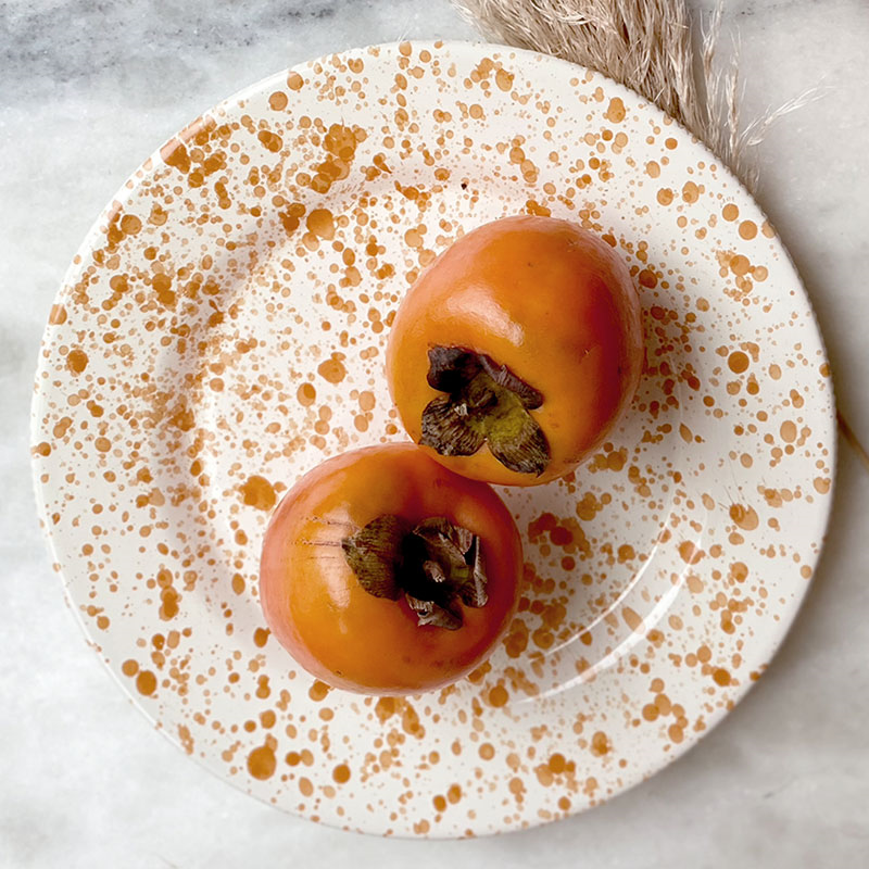 Splatter Dinner Plate, D24cm, Burnt Orange-1