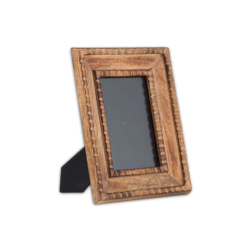 Hansika Mango Wood Frame, 5 x 7", Natural-3