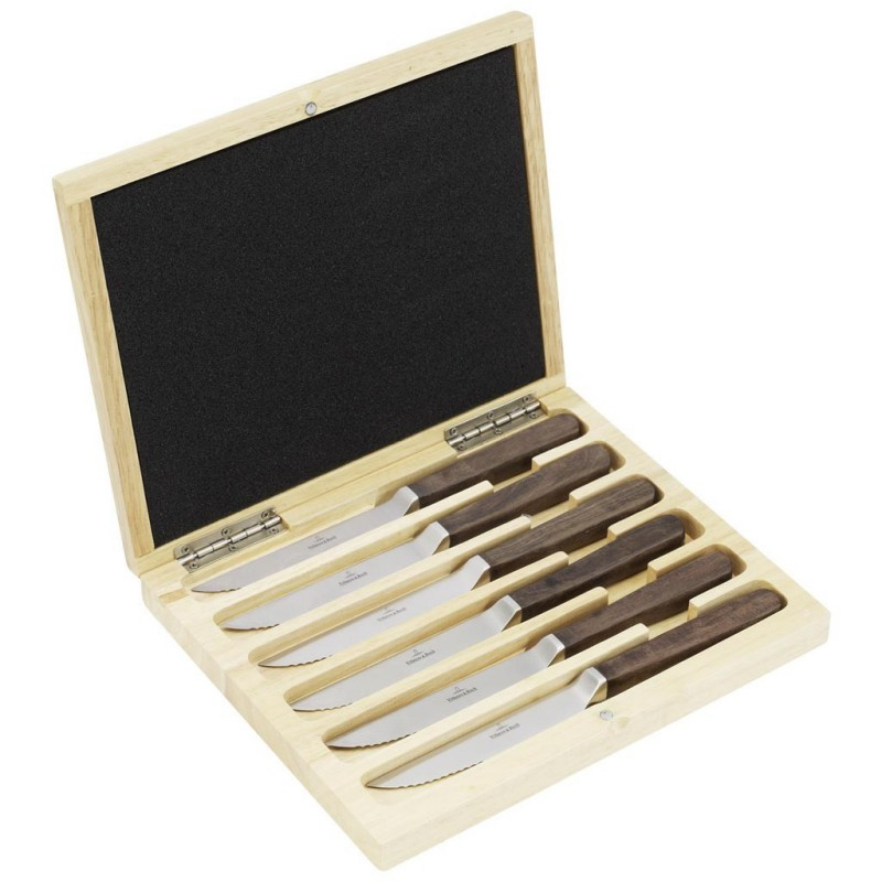 Texas Set of 6 Steak Knives, Stainless Steel-0