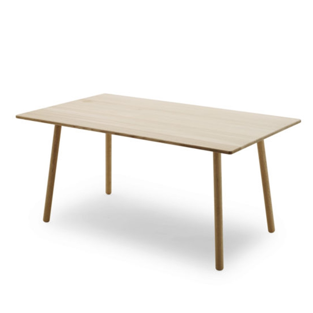 Georg Dining table, L155 x W90 x H73cm, White-0