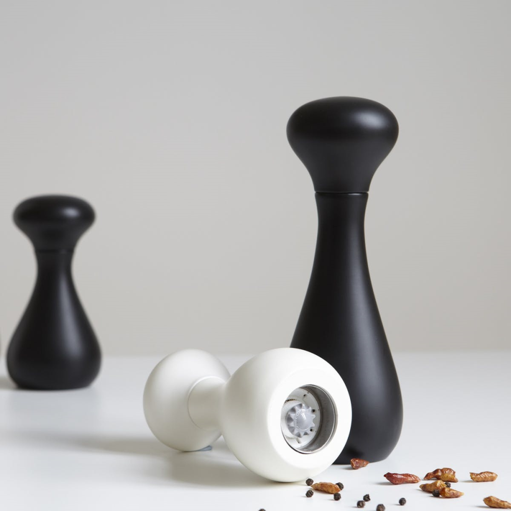 Flo Large salt and pepper grinder, H24 x W8cm, Black-1