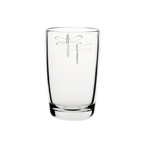 Libellule Set of 6 long drink glasses, 400ml, Clear-0