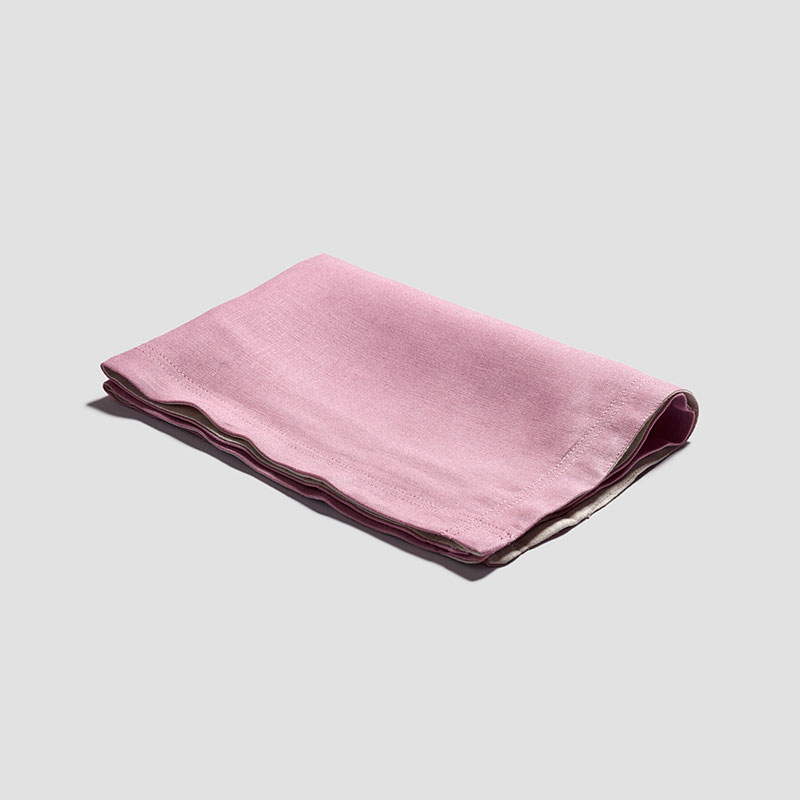 Linen Set of 4 Placemats, 35 x 50cm, Raspberry-0