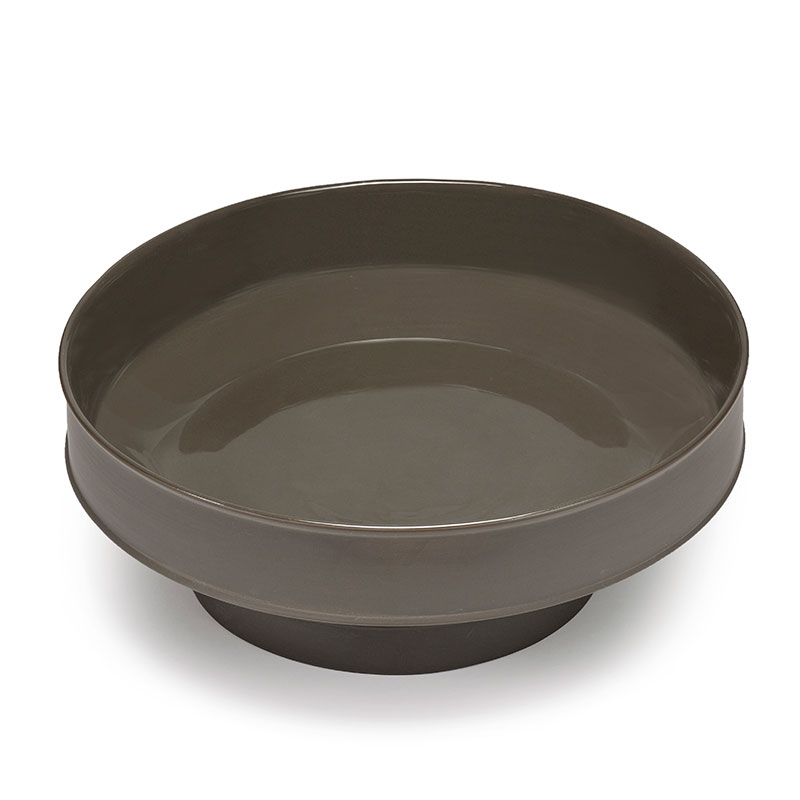 Dune Raised Bowl, D41cm, Slate-0