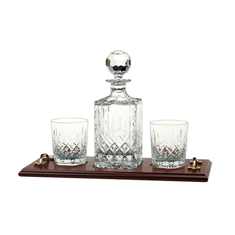 London Whisky tray, decanter and tumbler set-0