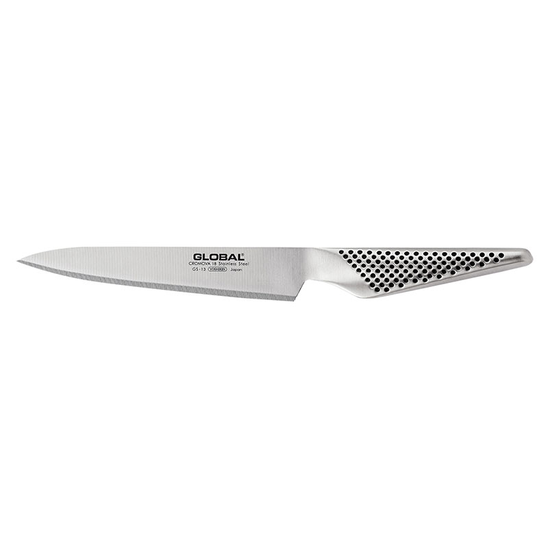 GS Series Serrated utility knife, 15cm, Stainless Steel-0