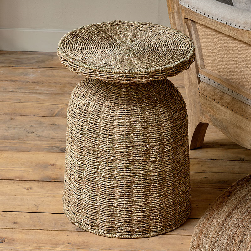 Nish Side Table, Rattan-4