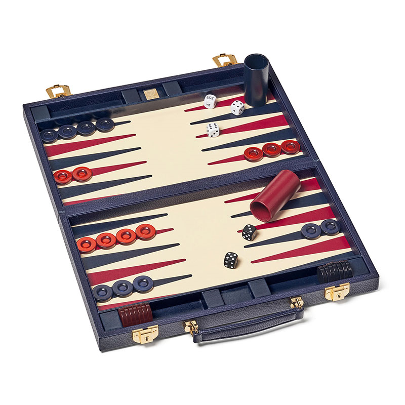 Backgammon Set, L38 x W23cm, BluemoonPebble-2