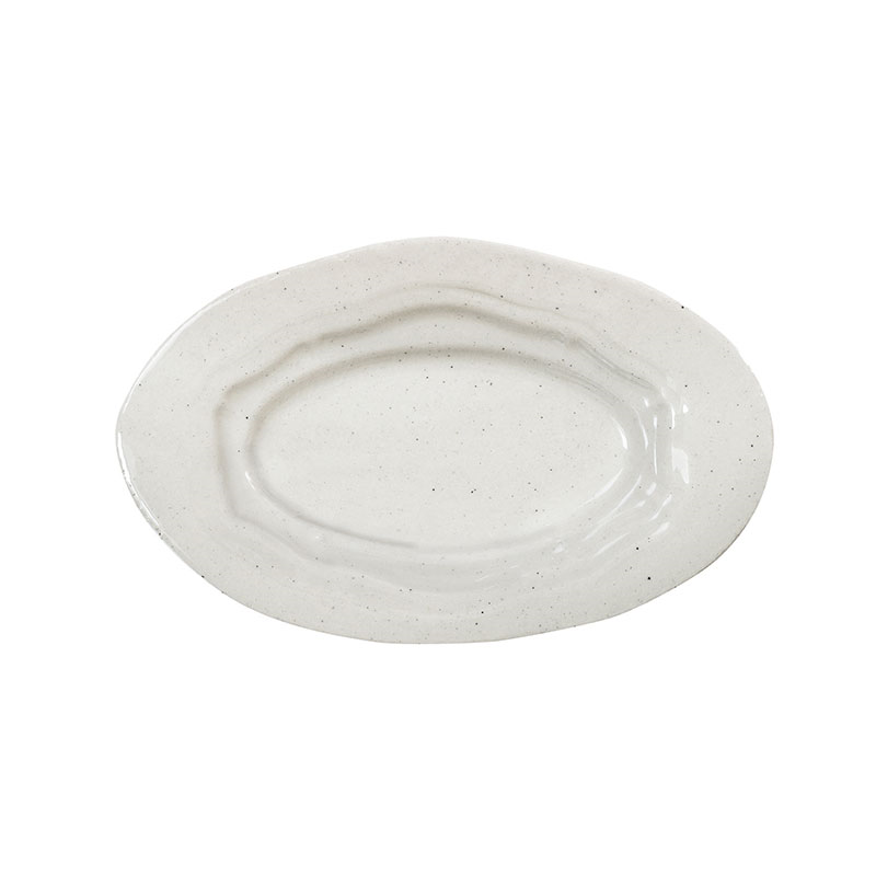 Refectoire Oval Dish, L37 x W25cm, Sable Brilliant-0