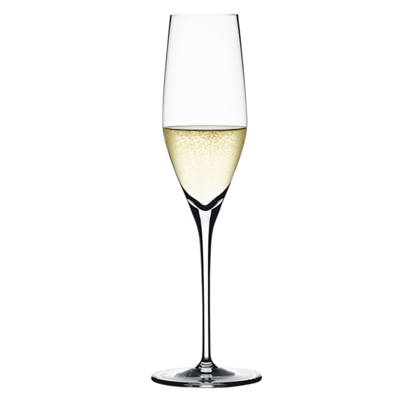 Authentis Set of 4 Champagne Flutes, 190ml, Clear-2