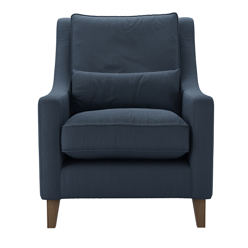 High Back Iggy Armchair, H101cm x W78cm x D97cm, Midnight Blue-0