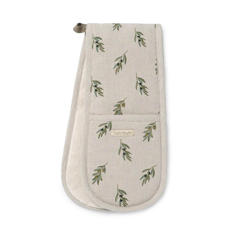 Olive Branch Double Oven Glove, Neutral-0