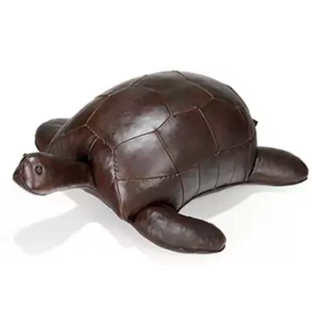 Hand Crafted Leather Galapagos Turtle, Large-0