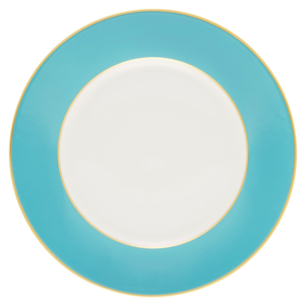 Sous Le Soleil Dessert Plate, D22.5cm, Matt Gold Classic Turquoise-0