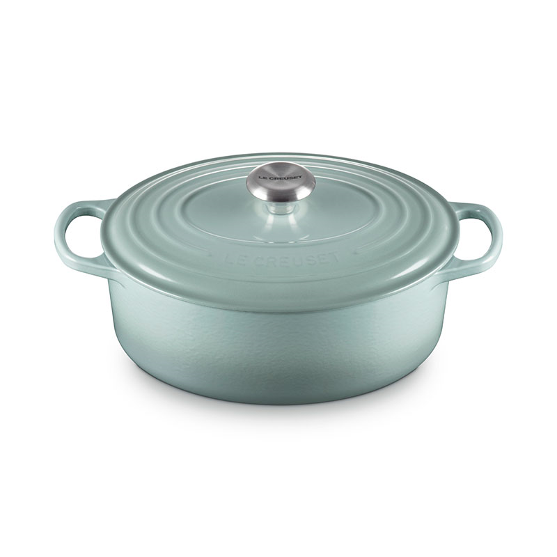 Cast Iron Oval Casserole, 29cm, Sea Salt-0