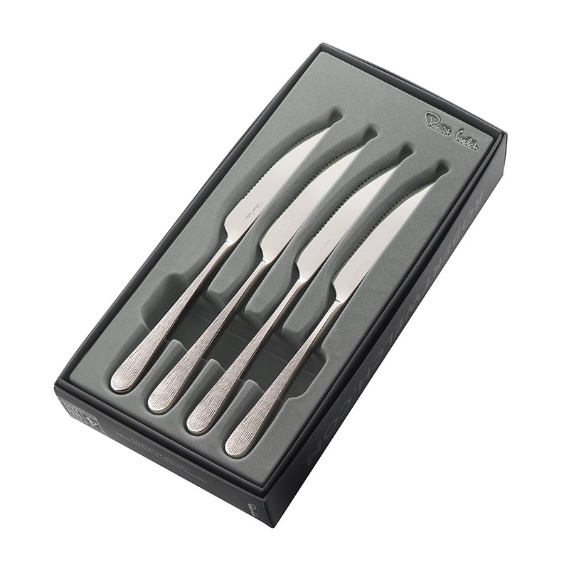 Skye Set of 4 Steak Knifes, L23cm, Stainless Steel-1