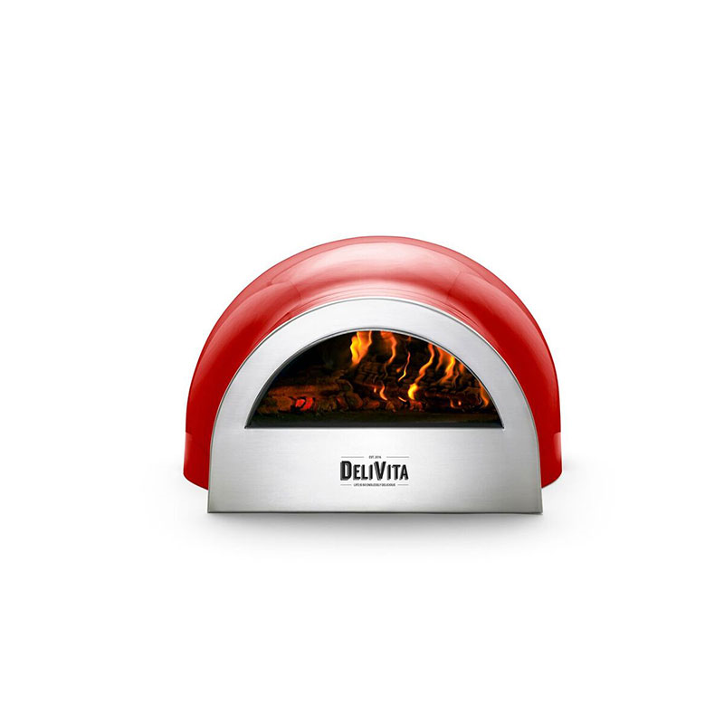 Wood-Fired Pizza Oven, Chilli Red-0