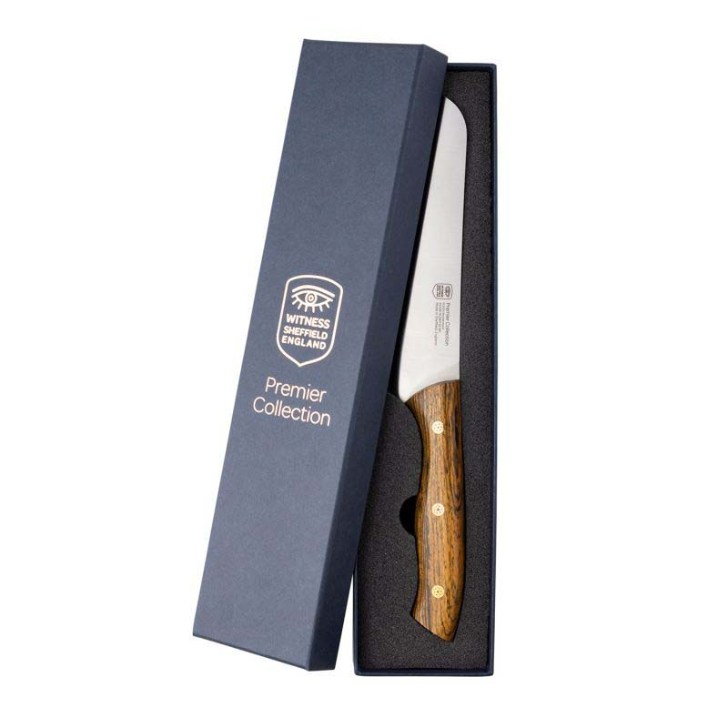 Premier Collection Santoku Knife, 16cm, Brown-4