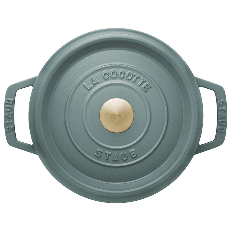 Cast Iron Cocotte, 24cm, Eucalyptus-2