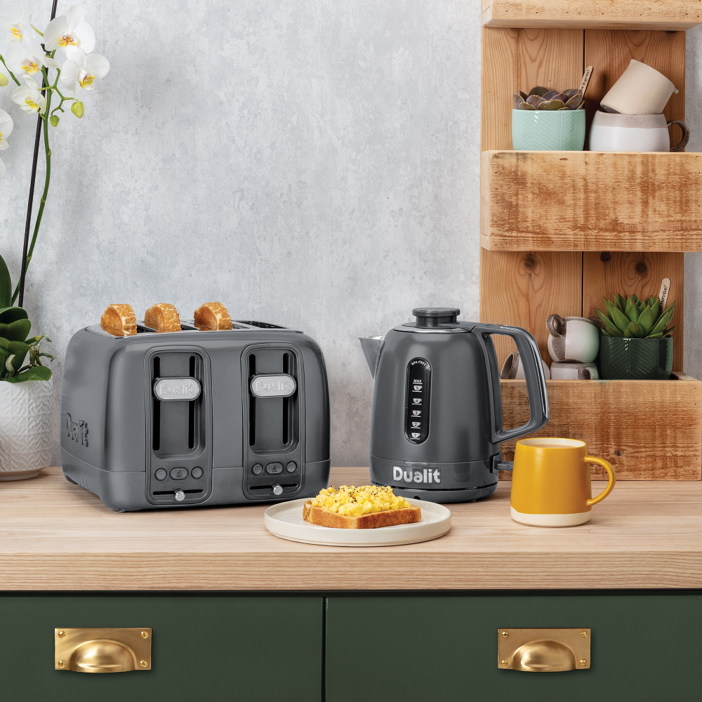 Domus 4 slot toaster, Grey-1