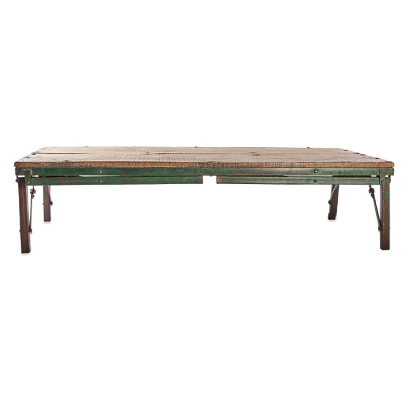 Ishan Folding Dining & Coffee Table, Recalimed Wood & Metal-6