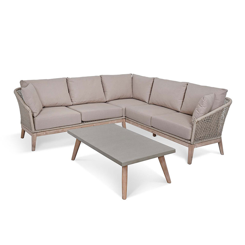 Lynton Corner Sofa Set, Grey-3