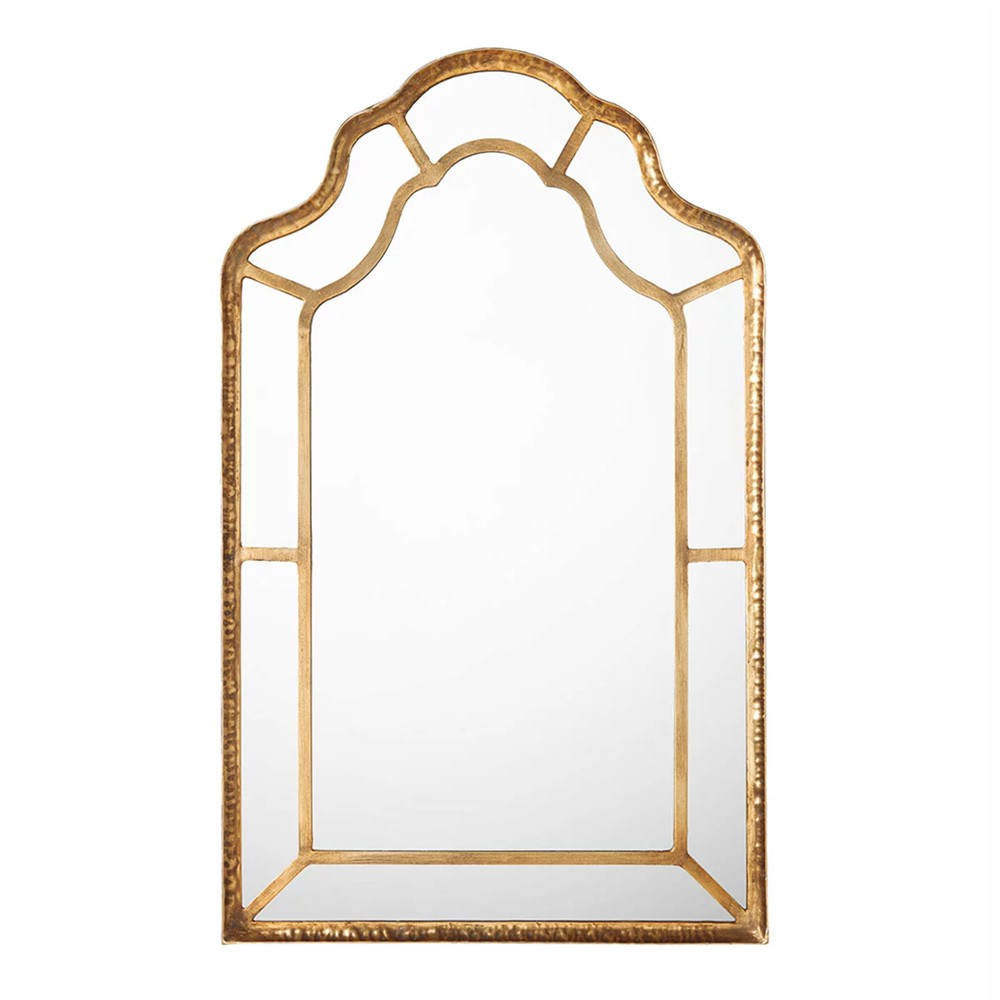 Ballygannon Mirror, L62 x H102cm, Antique Gold Metal-1