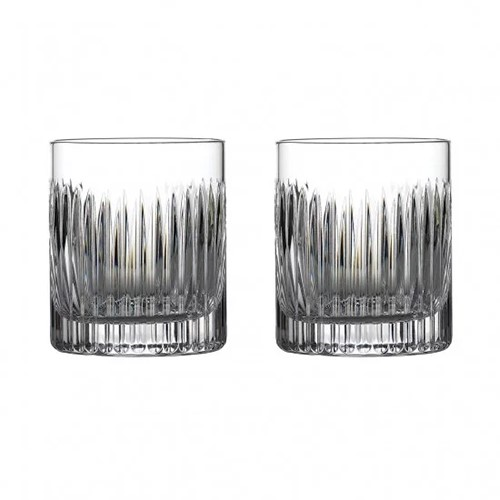 Connoisseur Aras Pair of Whiskey Glasses, 350ml, Clear-0