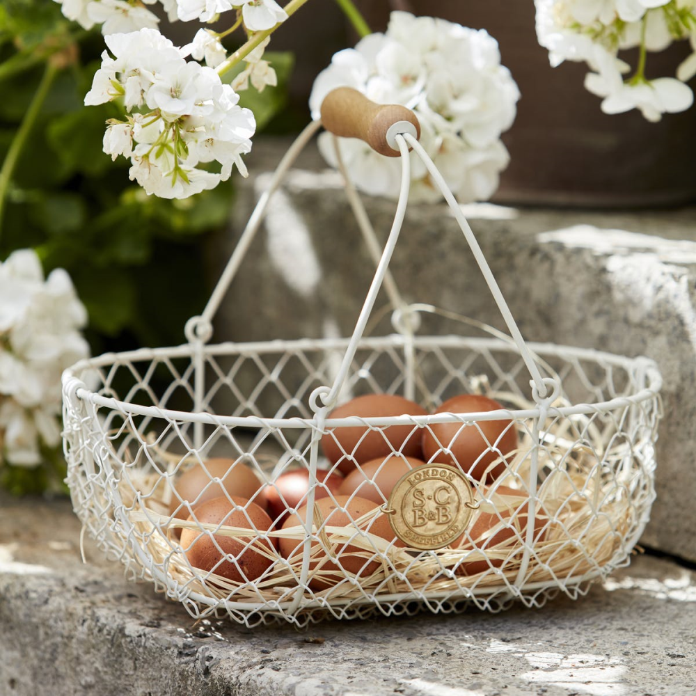 Harvest Basket, H21 x W18cm, Cream/Brown-0