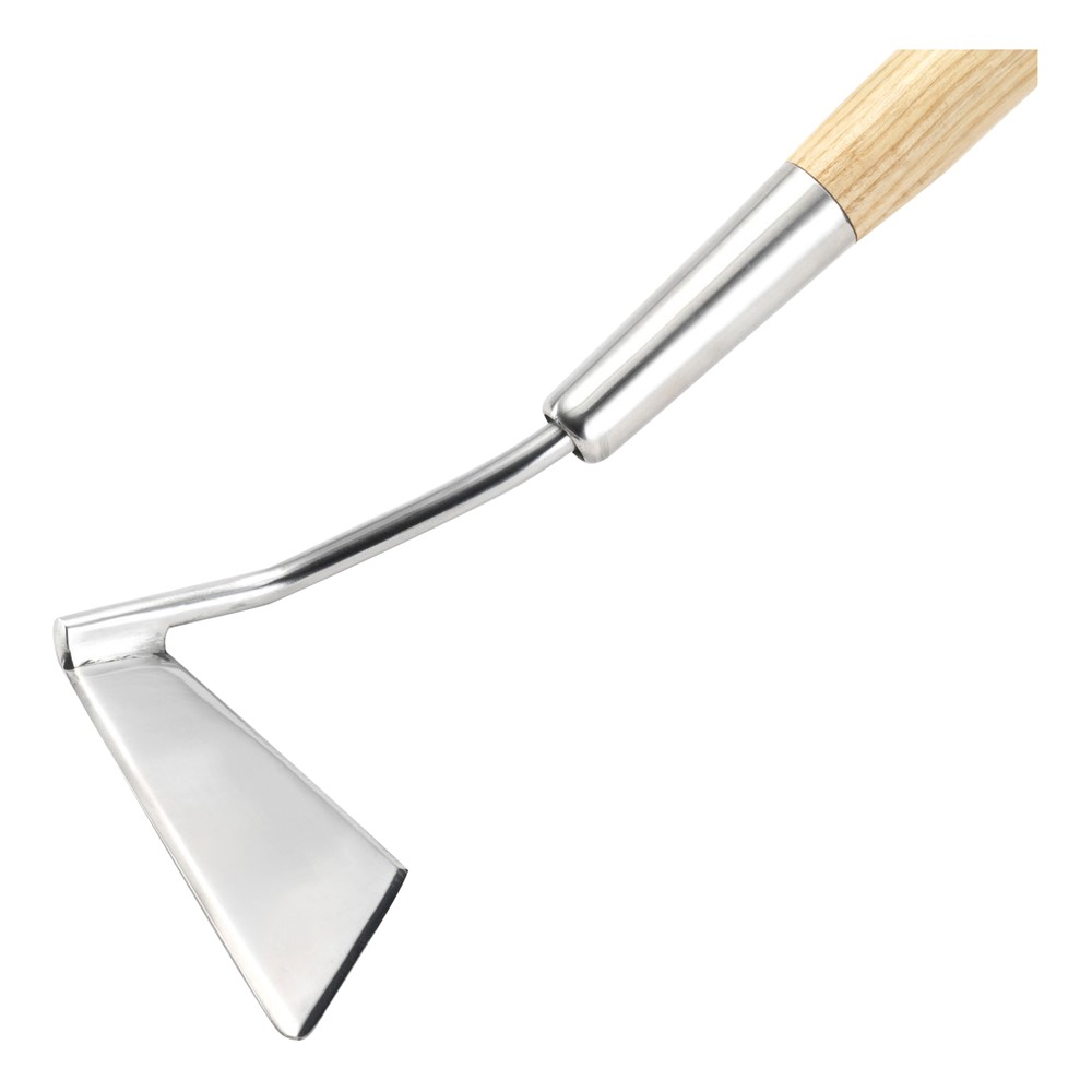 Angled hoe, H166.5 x W14cm, Natural/Silver-1