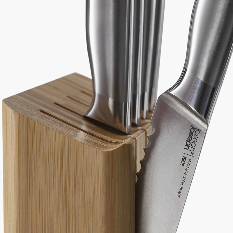 Elevate 5 Piece Knife Block, Bamboo-2