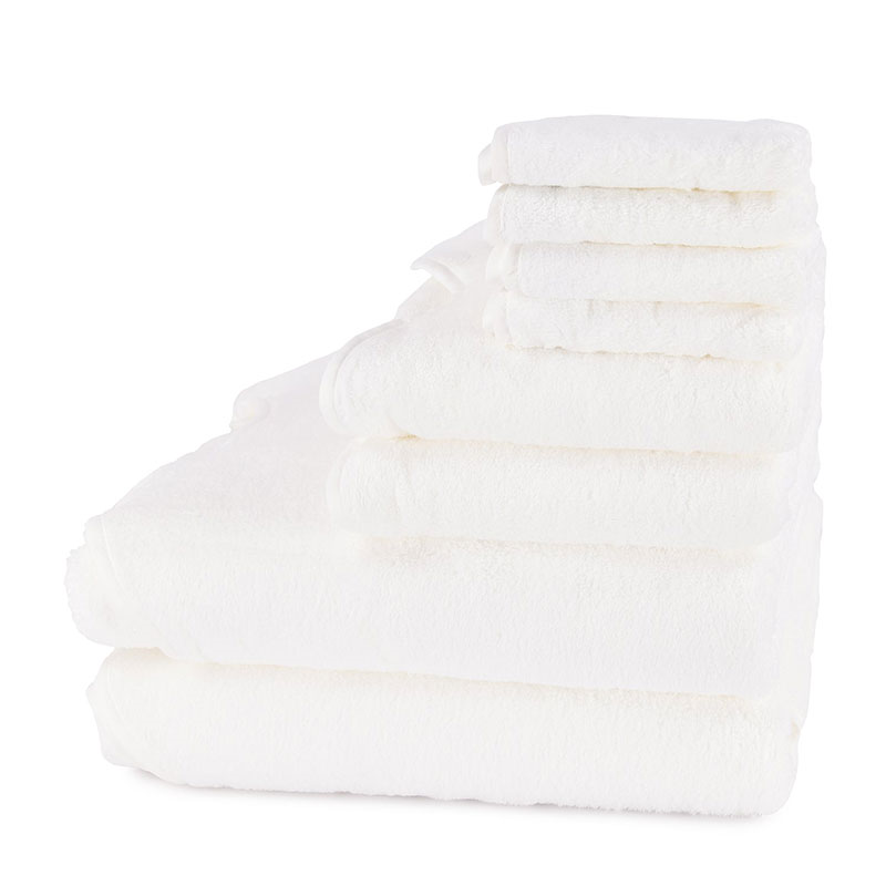 Amelia Scalloped Signature Towel Bundle, White-0