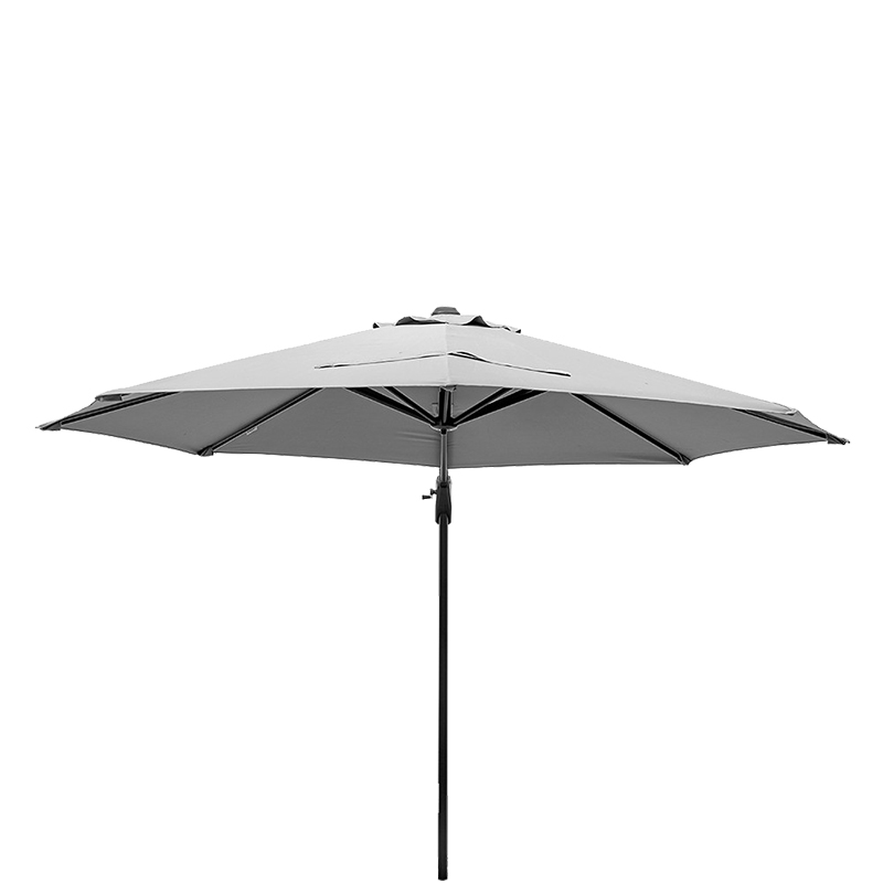 Voyager T1 Round Parasol, 3m, Luna Grey-3