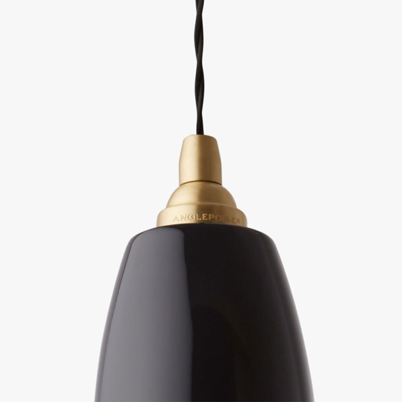 Original 1227 Brass Pendant, Jet Black-1