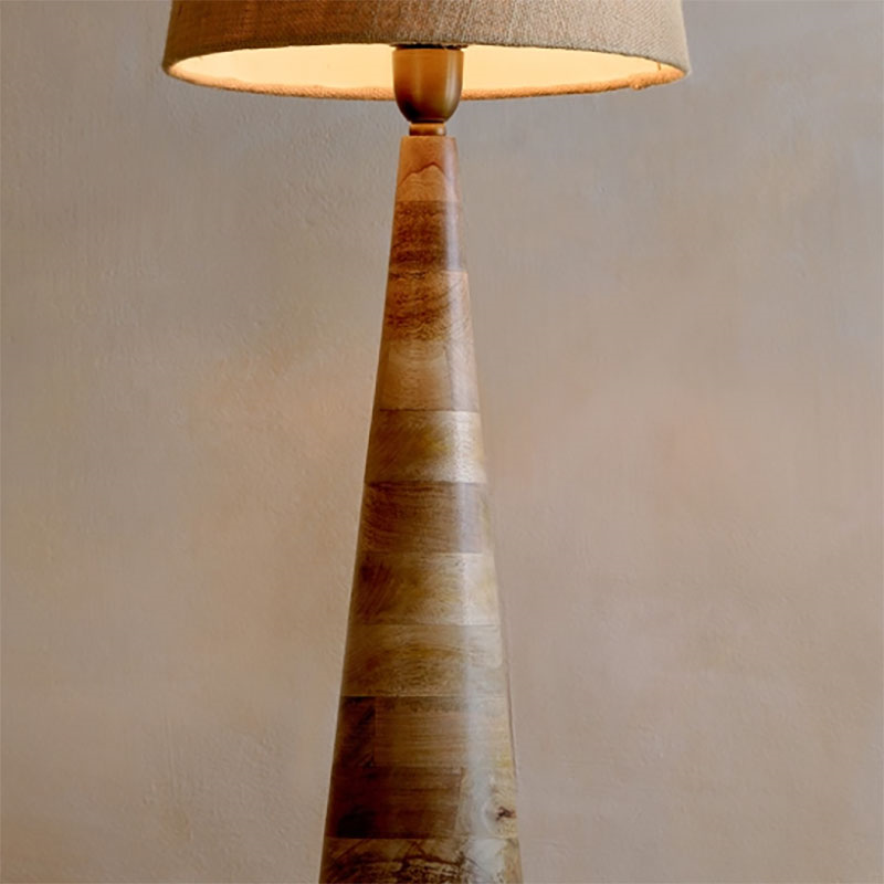 Chameli Mango Wood Table Lamp, H45cm, Natural-2