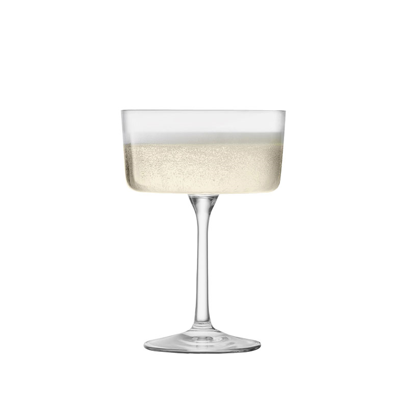 Gio Set of 4 Champagne/Cocktail Glasses, 230ml, Clear-4