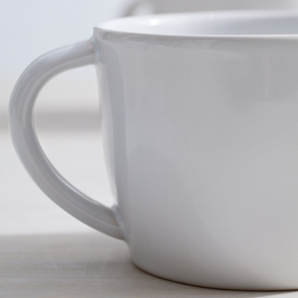 Portobello Mug, H8cm, White-3