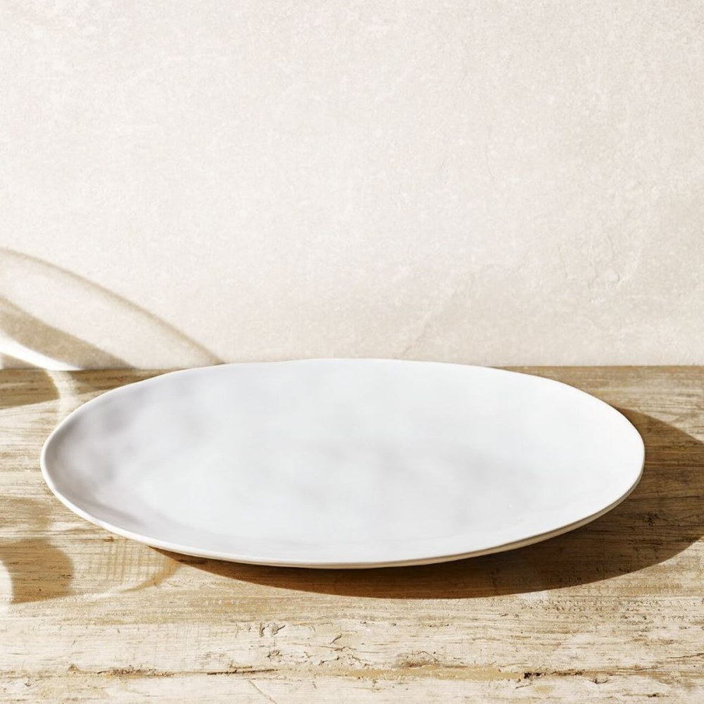 Portobello Large serving platter, 31 x 46cm, White-1